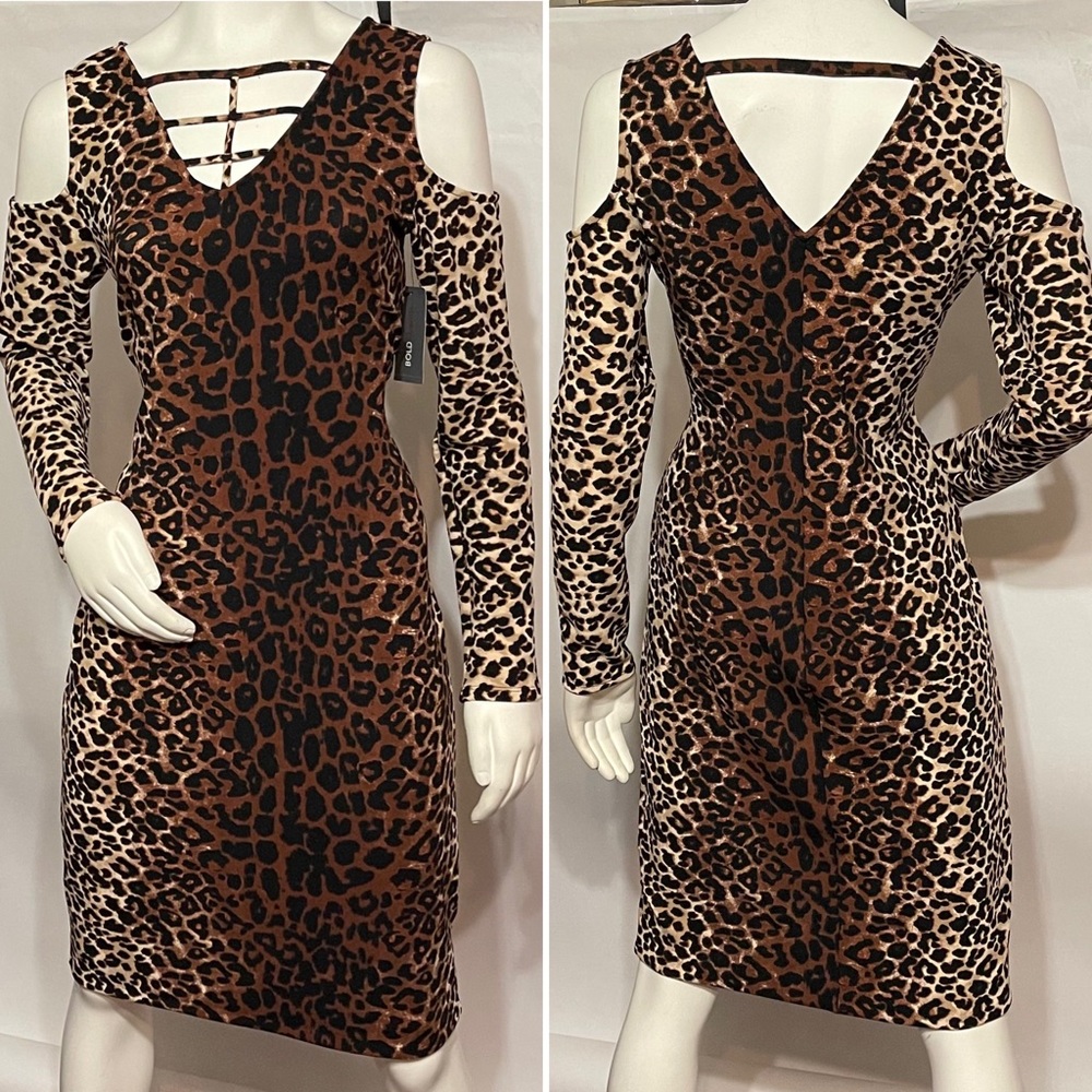 Bold Elements Leopard Bodycon Dress - Picture 5 of 6